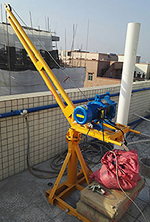 建筑用小吊機吊裝物料案例